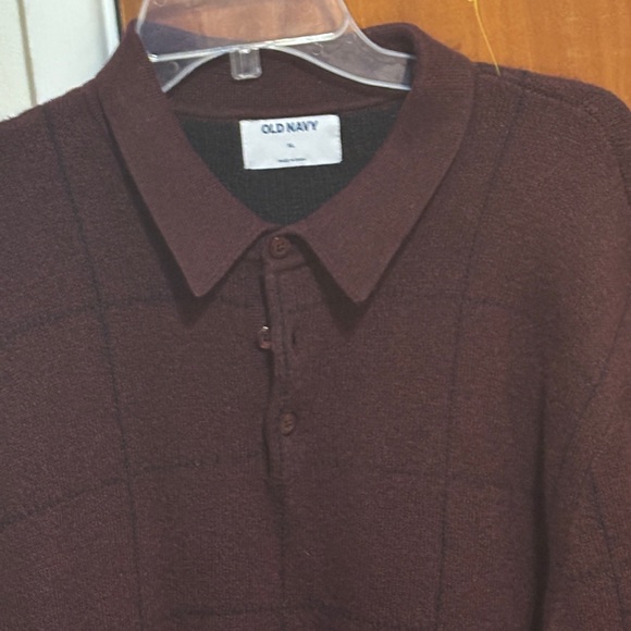 Old Navy Deep Burgundy Knit Pullover - Picture 2 of 2